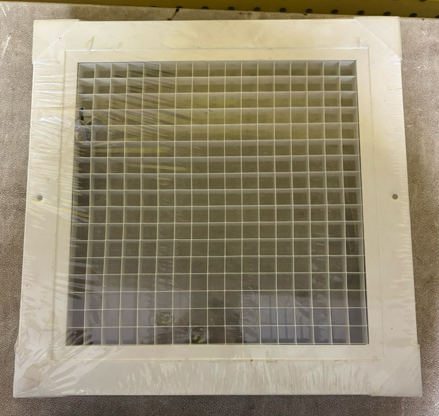 WHITE PLASTIC SQUARE GRILL