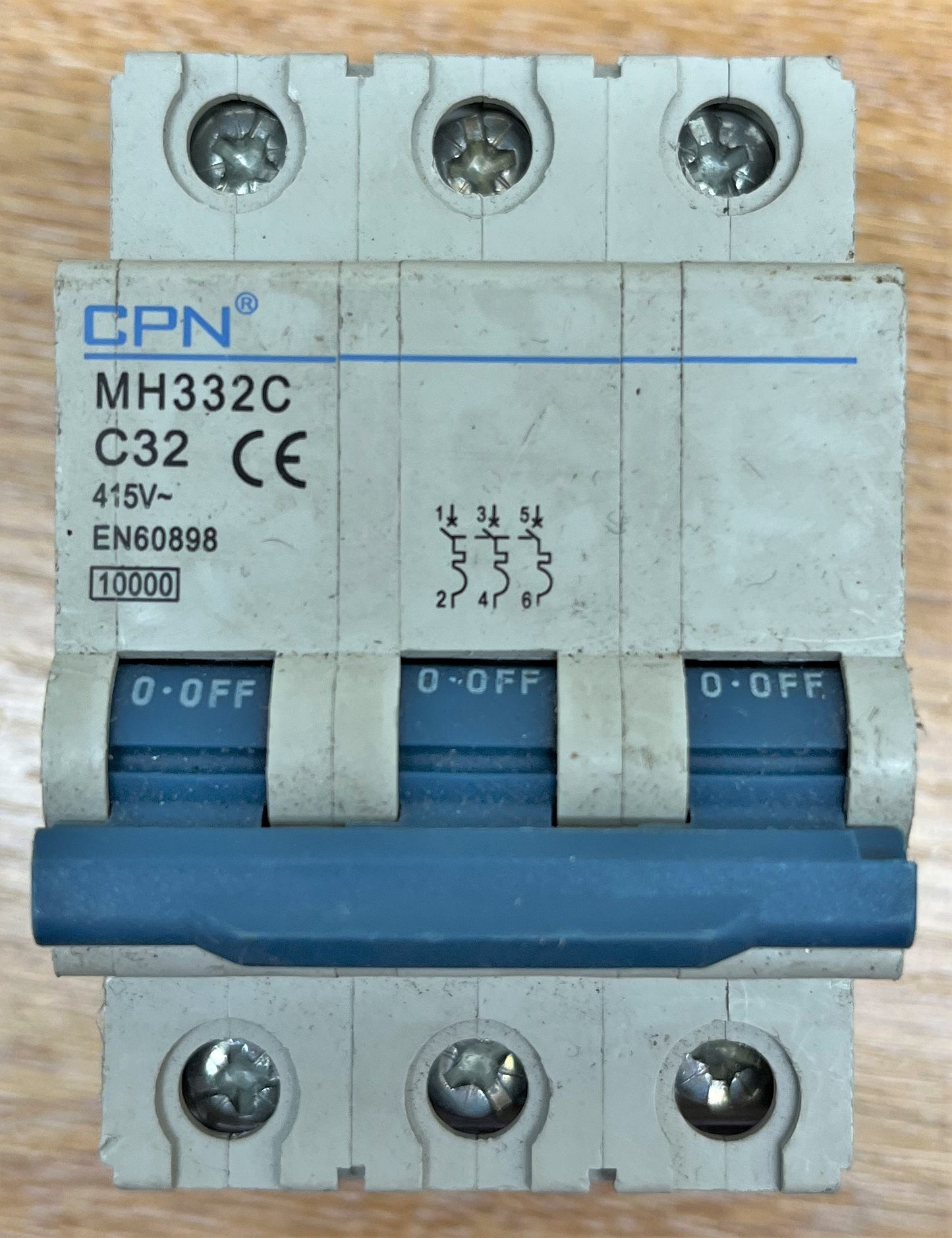 CPN MH332C C32 415V EN60898 TRIPLE POLE