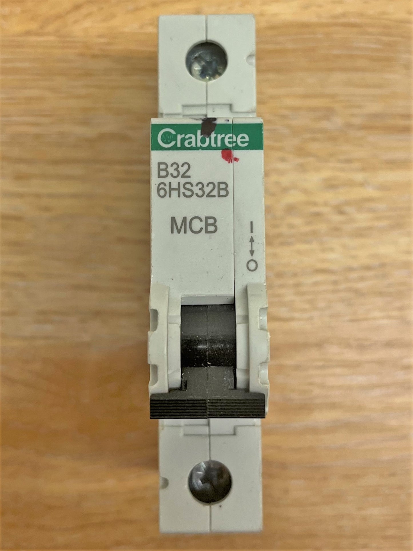 CRABTREE B32 6HS32B MCB BS/EN/IEC60898 IEC/EN60947-2 10KA 230/400V SINGLE POLE