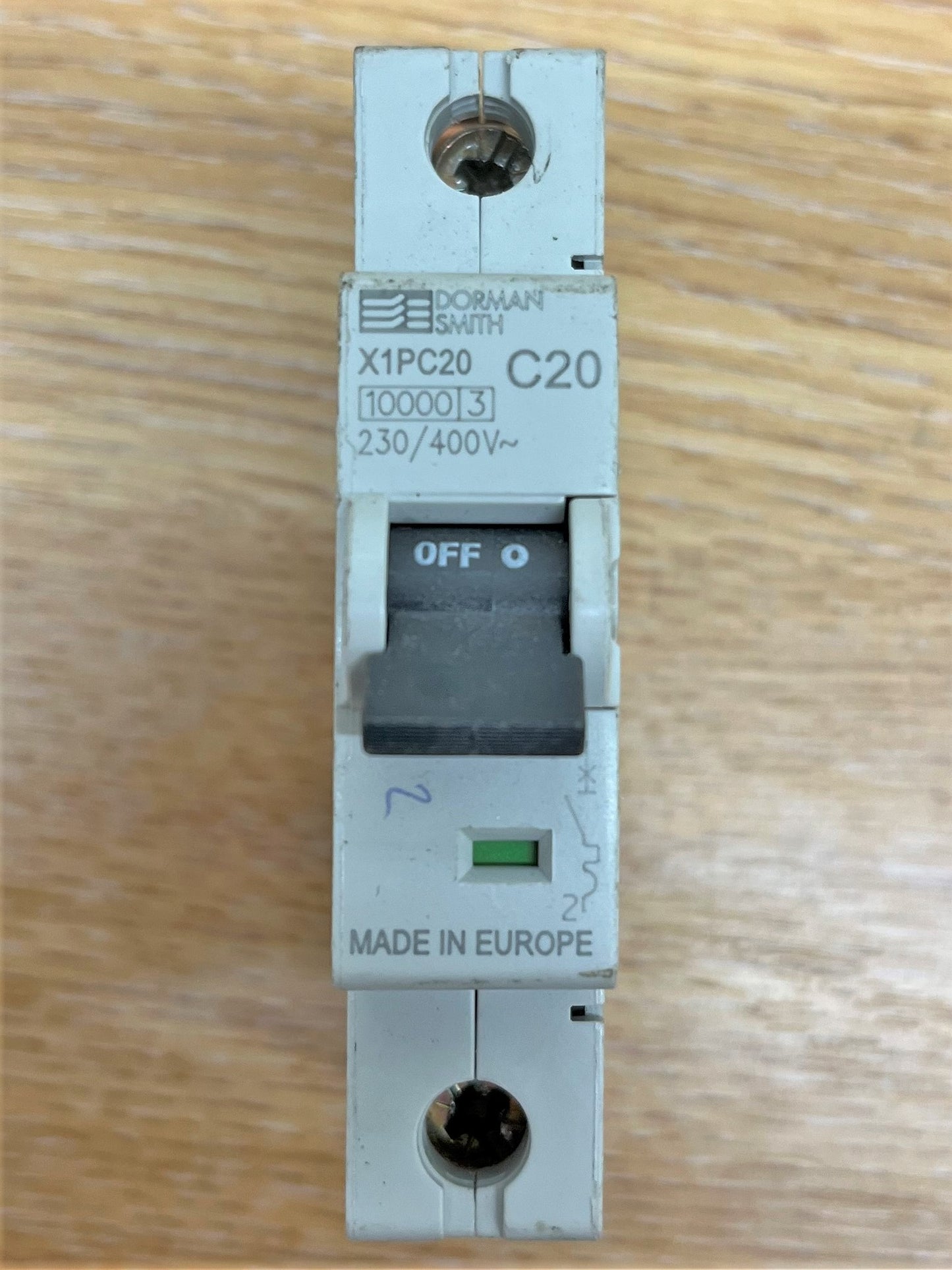 DORMAN SMITH X1PC20 10000/3 230/400V C20 SINGLE POLE
