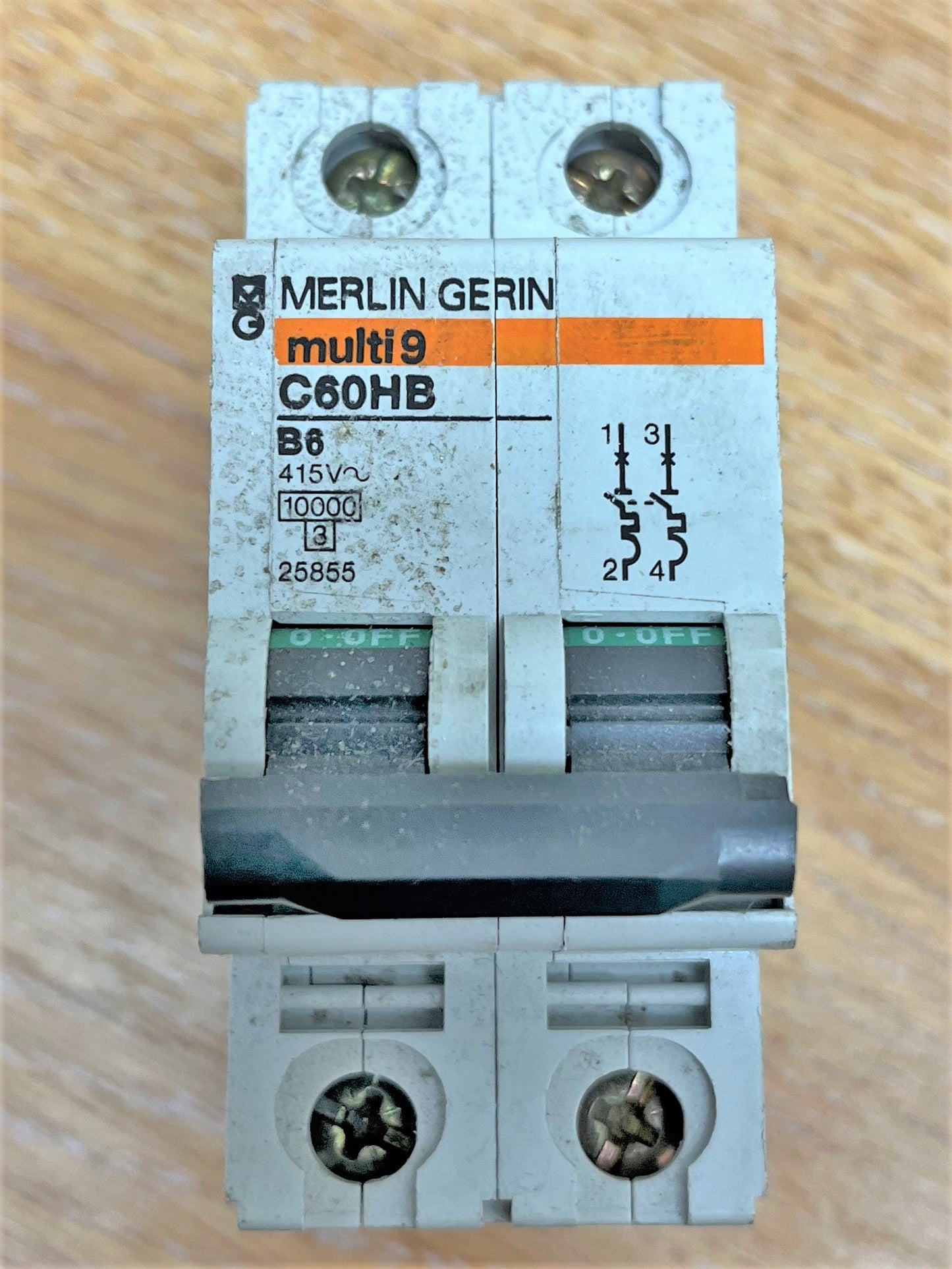 MERLIN GERIN MULTI 9 C60HB206 B6 DOUBLE POLE