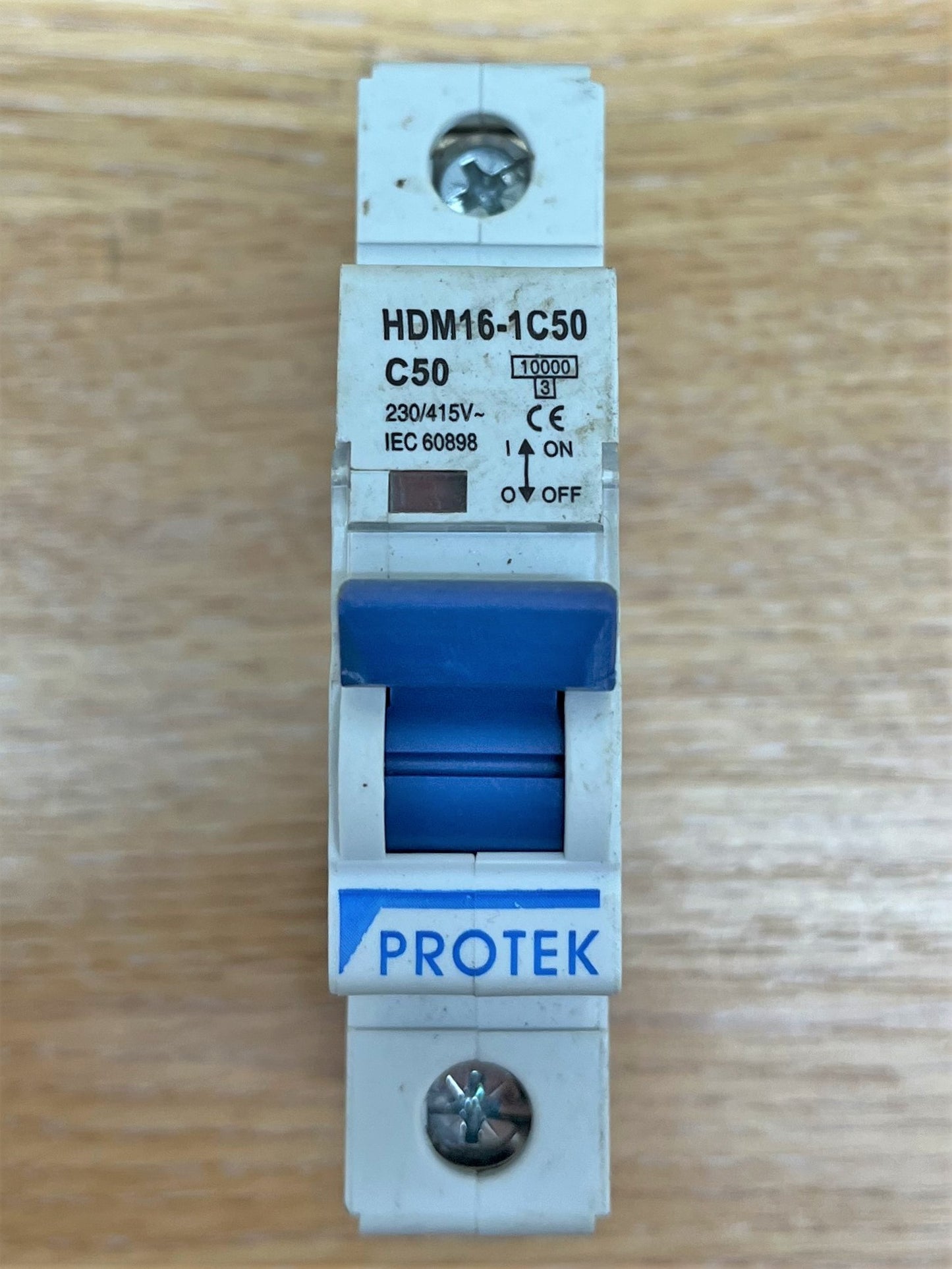 PROTEK HDM16-1C50 C50 10000KA/3 230/415V IEC60898