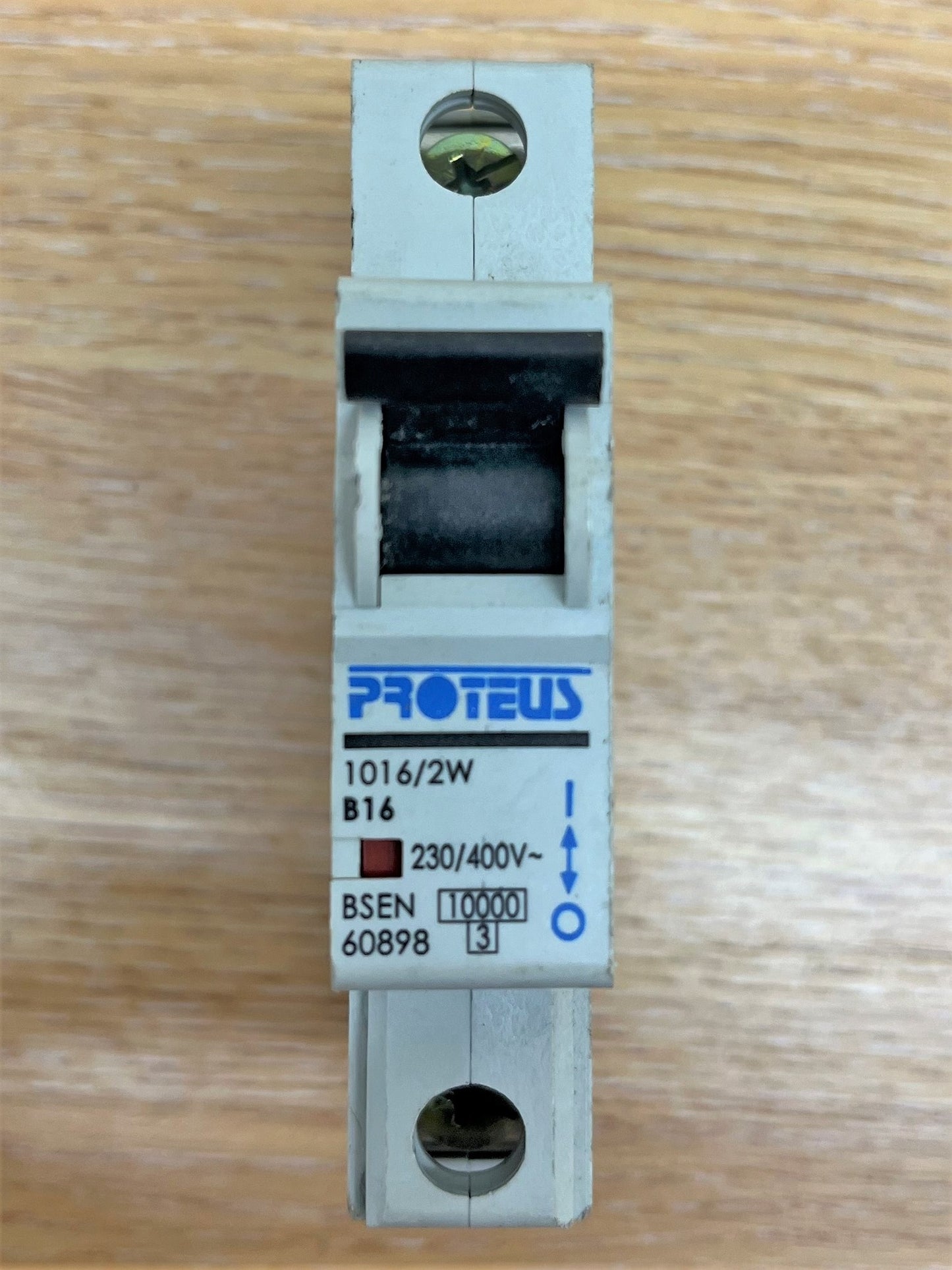PROTEUS 1016/2W 230/400V BSEN60898 1000KA/3KA B16 SINGLE POLE