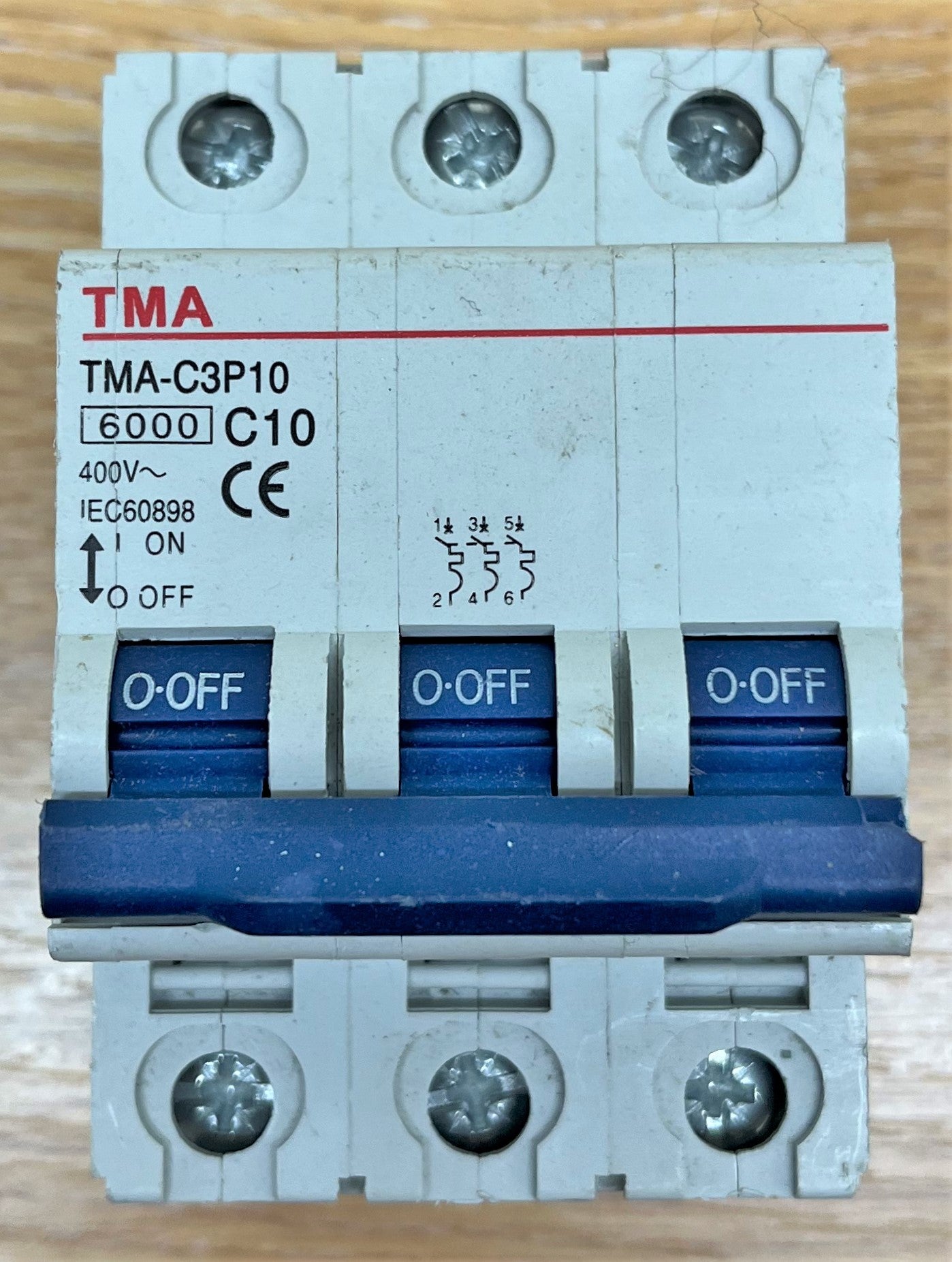 TMA TMA-C3P10 6000 400V C10 IEC60898 TRIPLE POLE