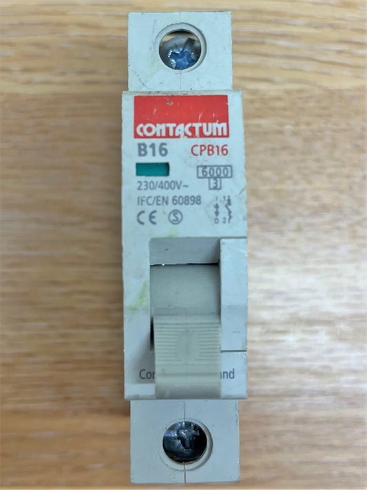 CONTACTUM CPB16 B16 230/400V IEC/EN 60989 SINGLE POLE