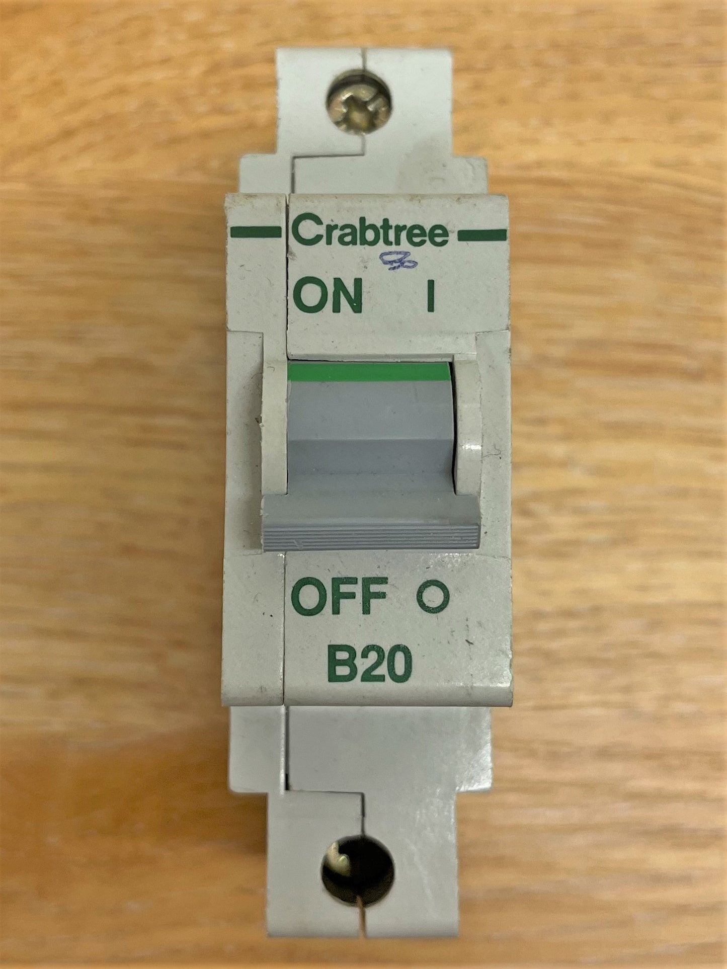 CRABTREE B20 BS3871 BSEN60898 16KA 240/415V3PH SINGLE POLE