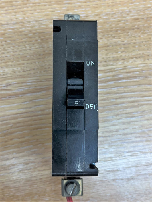 CRABTREE TYPE C50 MCB 250/440V 50~AC BS3871 M3 5A SINGLE POLE