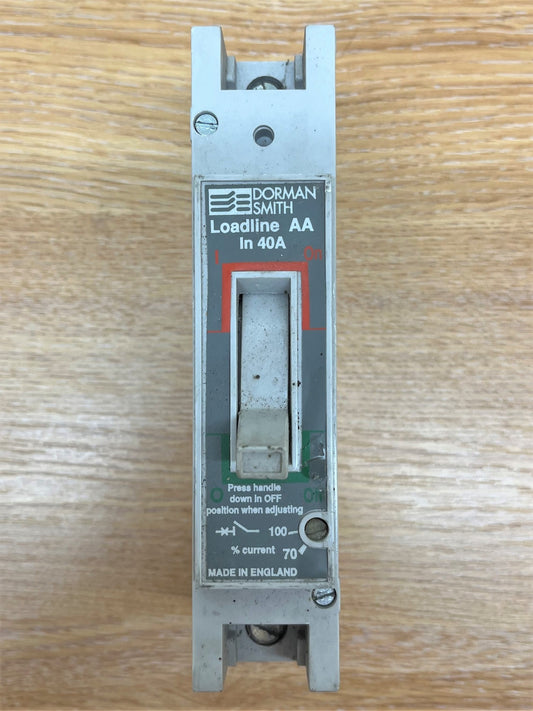 DORMAN SMITH LOADLINE AA IN 40A IEC947 BSEN60947-2
