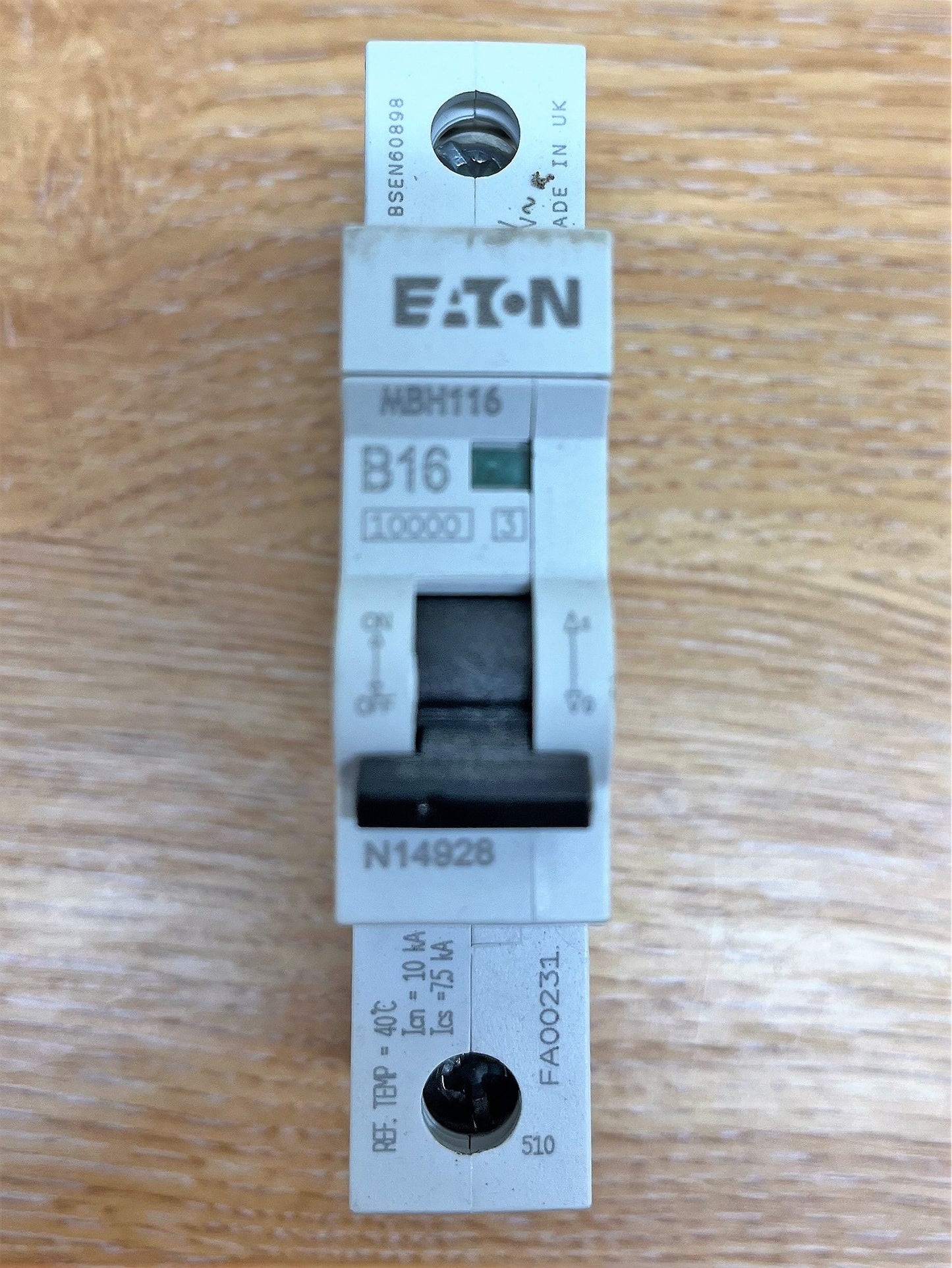 EATON MBH116 B16 SINGLE POLE