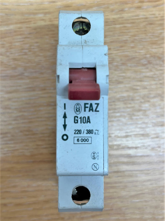 FAZ B10A 220/380 6000 SINGLE POLE