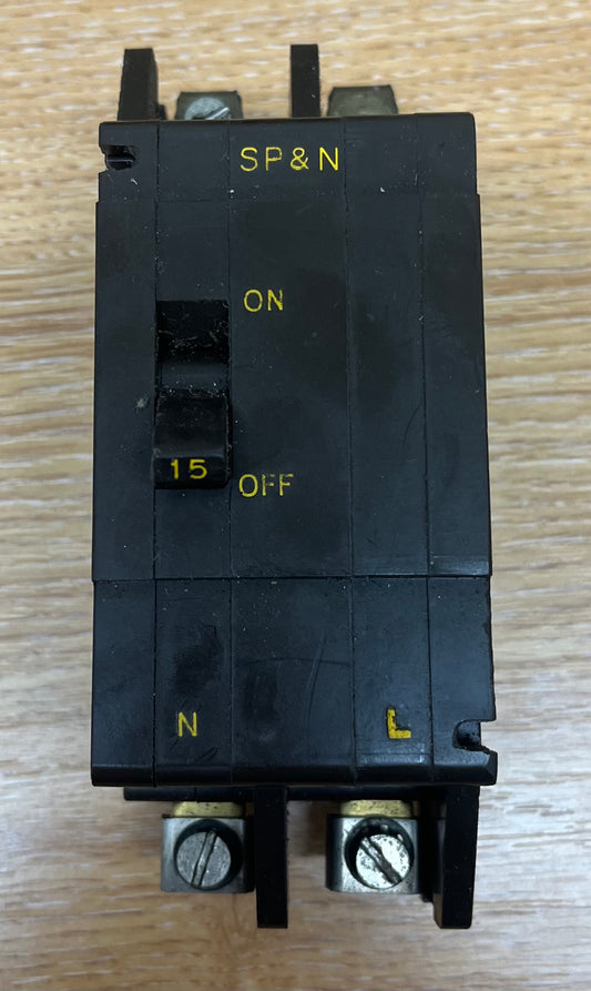CRABTREE TYPE C50 MCB 240/415V M4-5 3PH BS3871 SP&N 15A