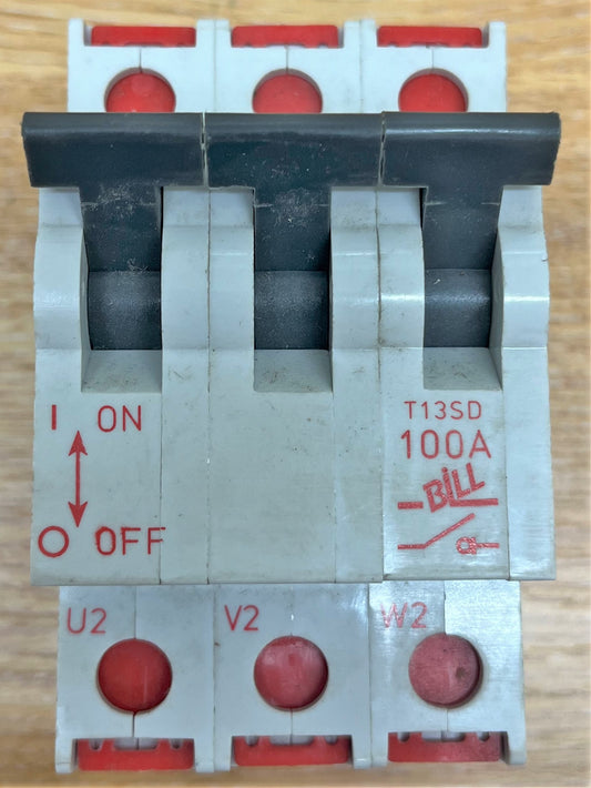 MEM BILL BSEN60947-3 TI3SD 100A TRIPLE POLE