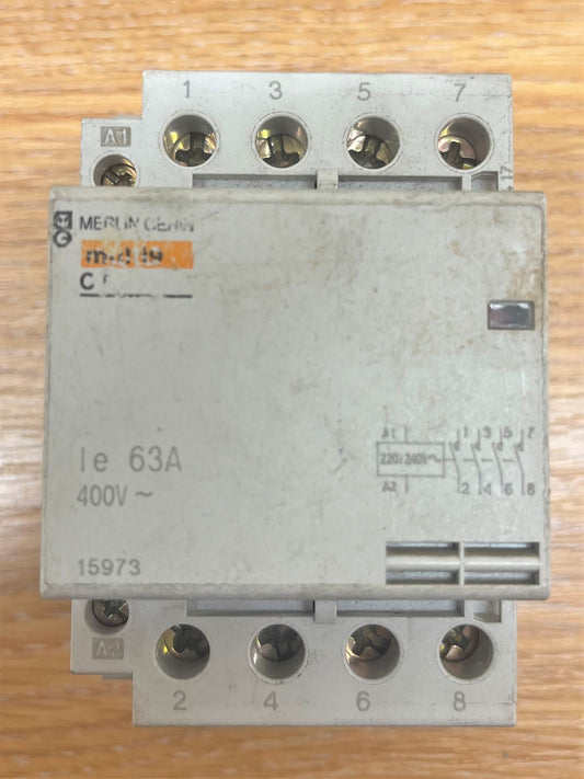 MERLIN MULTI 9 CONTACTOR IE 63A 400V 15973 220/240V FOUR POLE
