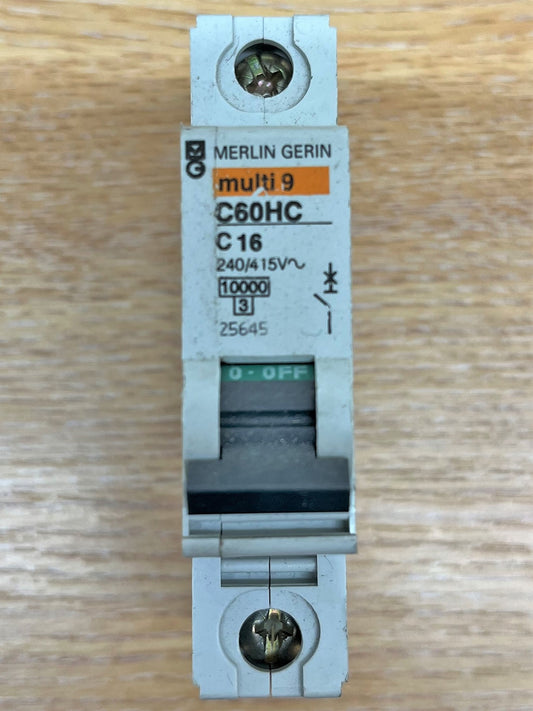 MERLIN GERIN MULTI 9  C60HC116 C16 SINGLE POLE