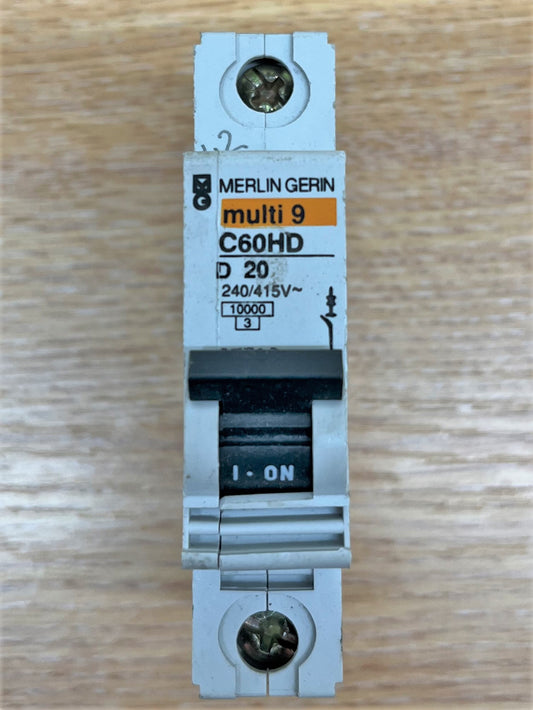 MERLIN MULTI 9 C60HD120 D20A SINGLE POLE