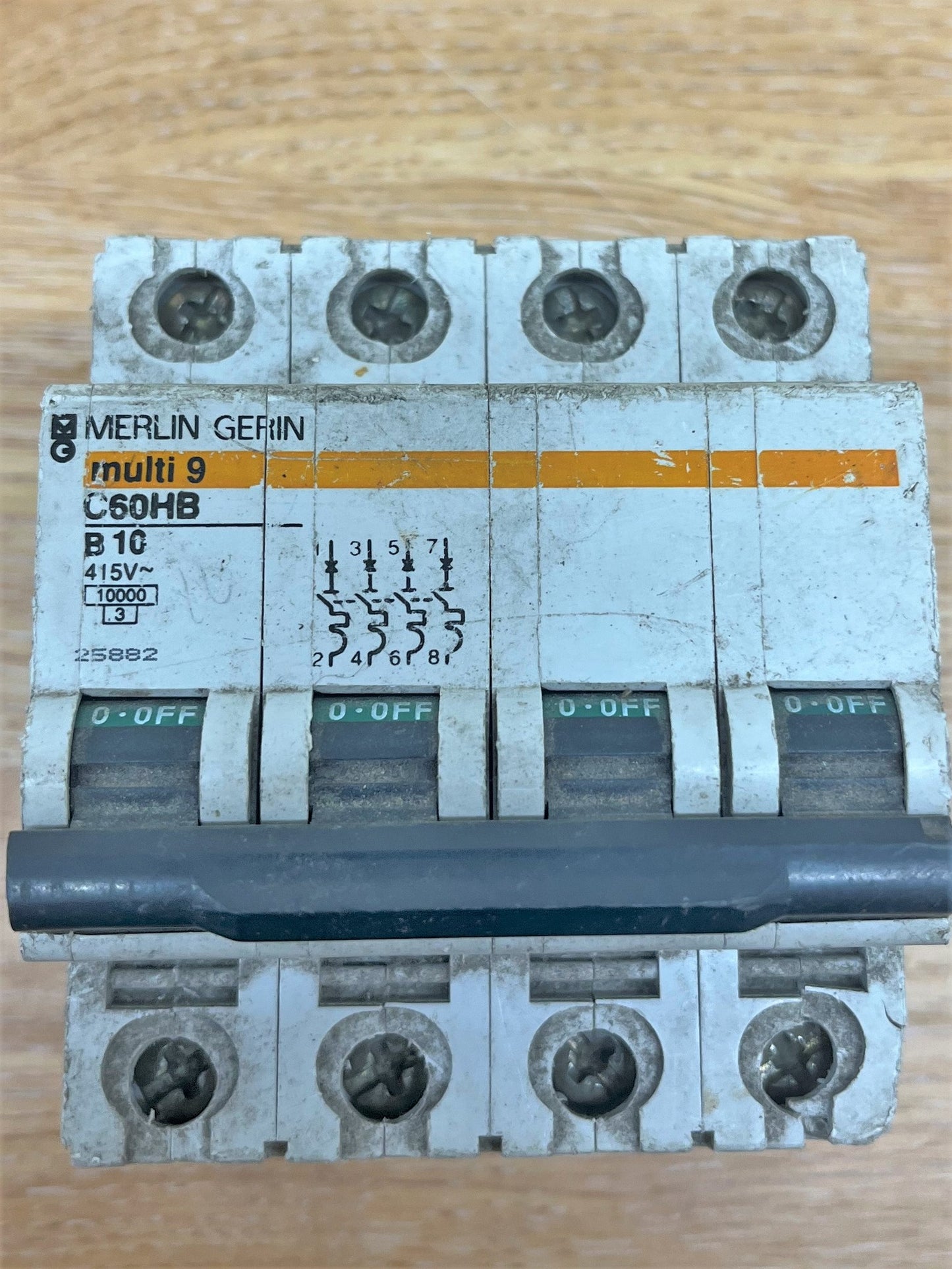 MERLIN GERIN MULTI 9 C60HB410 B10A FOUR POLE