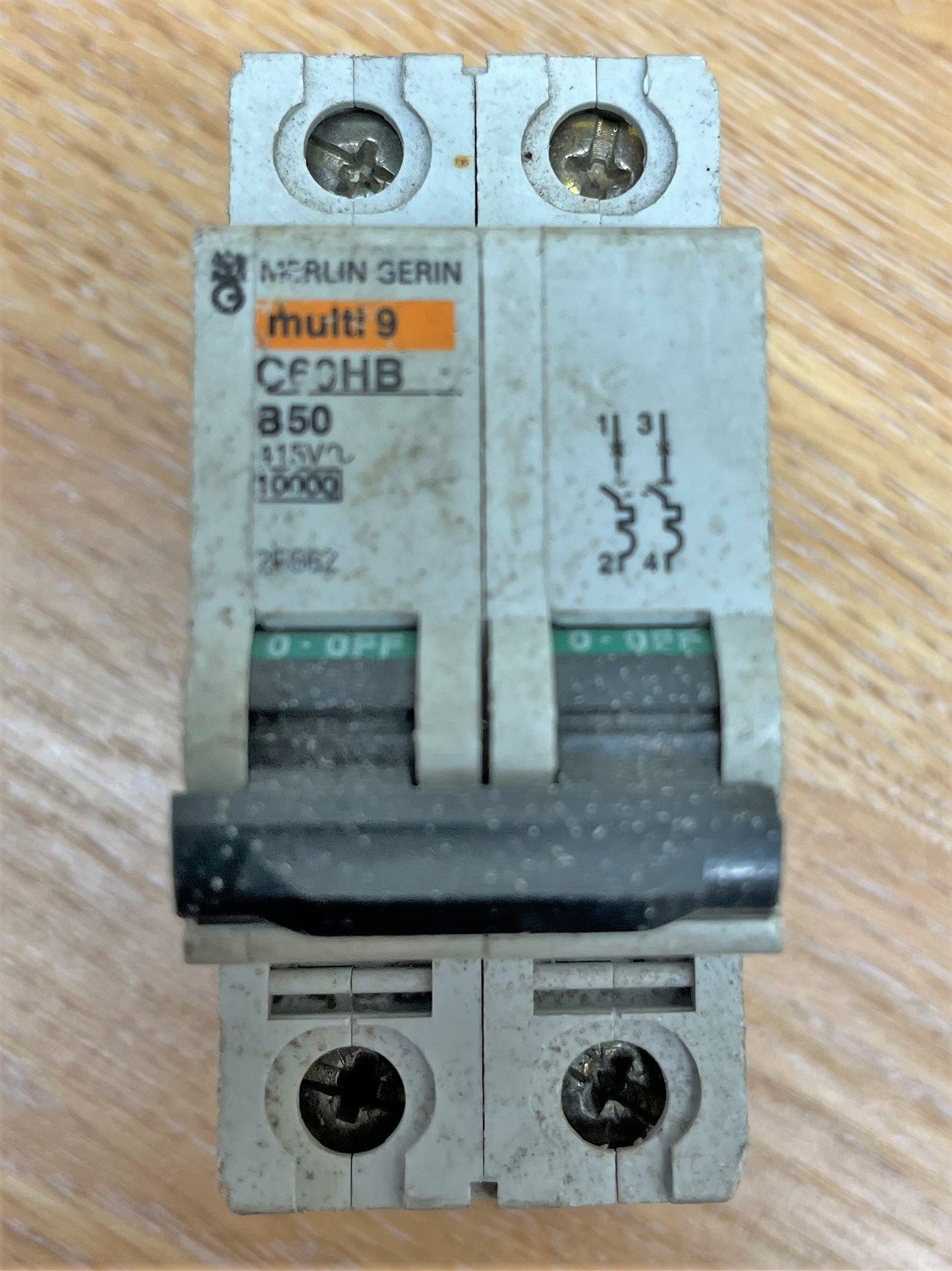 MERLIN GERIN MULTI 9 C60HB250 B50A DOUBLE POLE