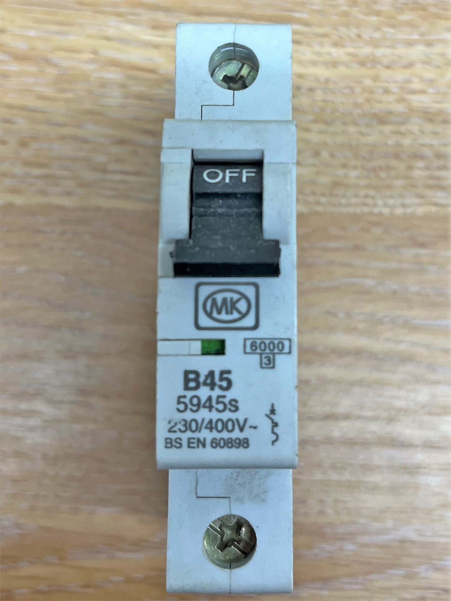 MK LN5946S B45 240V SINGLE POLE