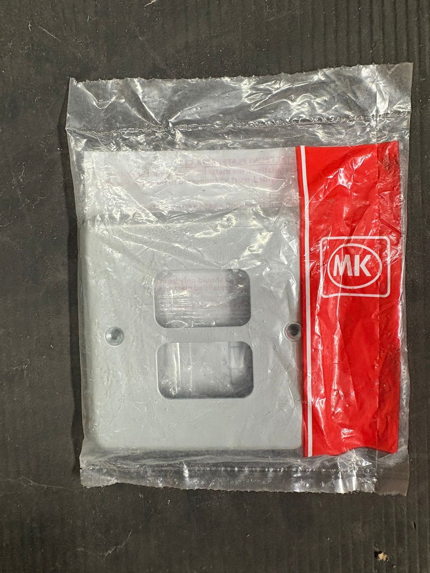 MK GRID PLSU 2 GANG GRID FRONT PLATE METAL CLAD K3492