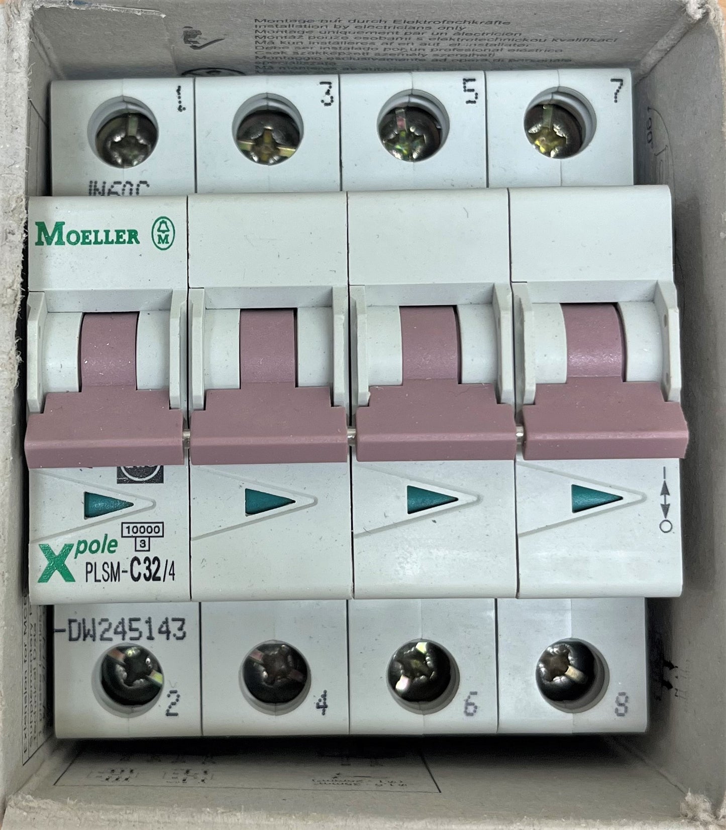 MOELLER XPOLE PLSM-C3214 10KA/3 FOUR POLE