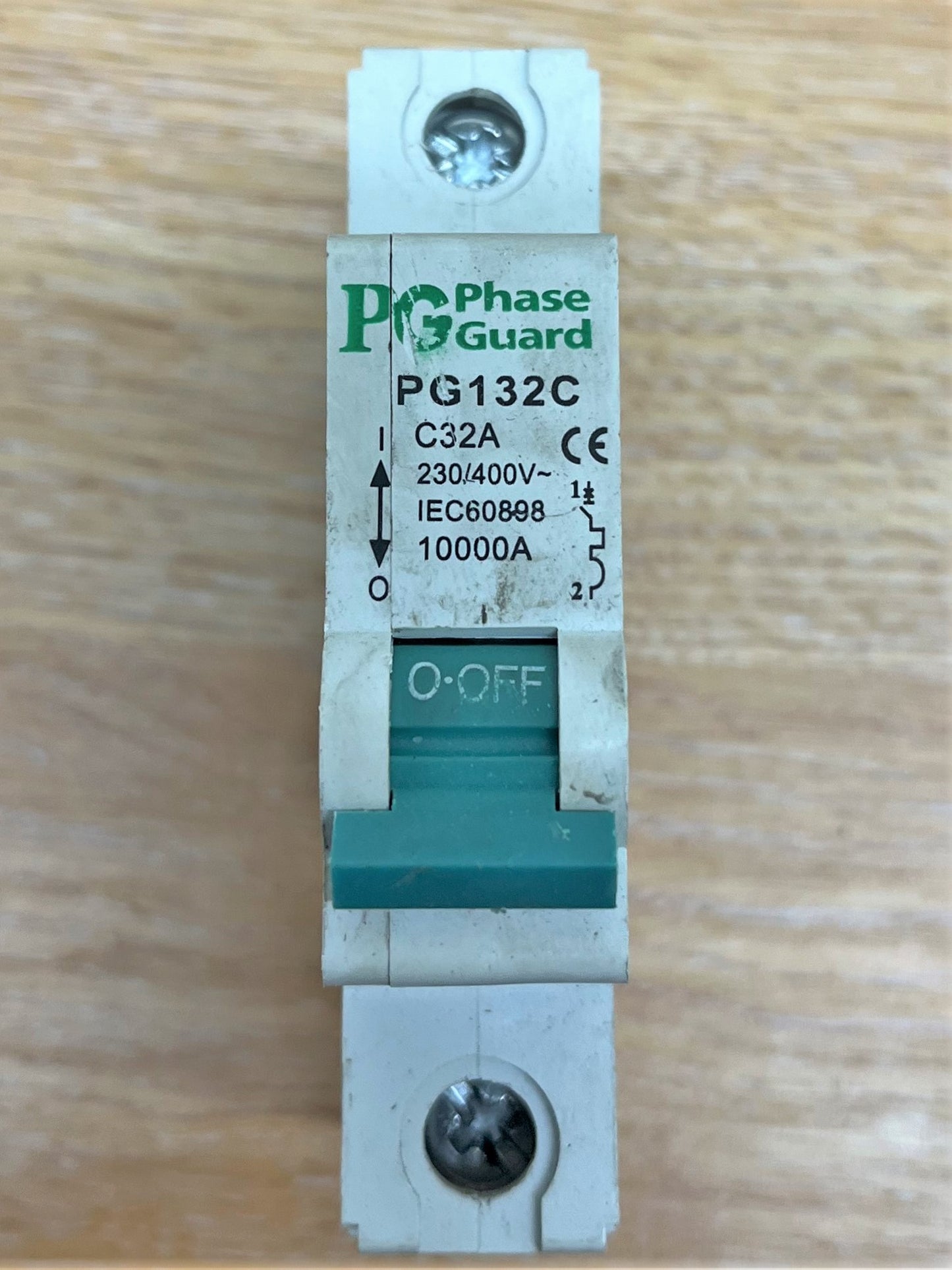 PHASEGUARD PG132C C32A 230/400V IEC60898 SINGLE POLE