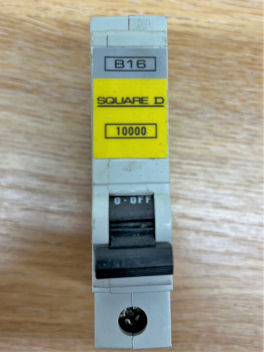 SQUARE D QOE 1PH~220/240V 10KA 50/60Hz B16 BSEN60898 SINGLE POLE