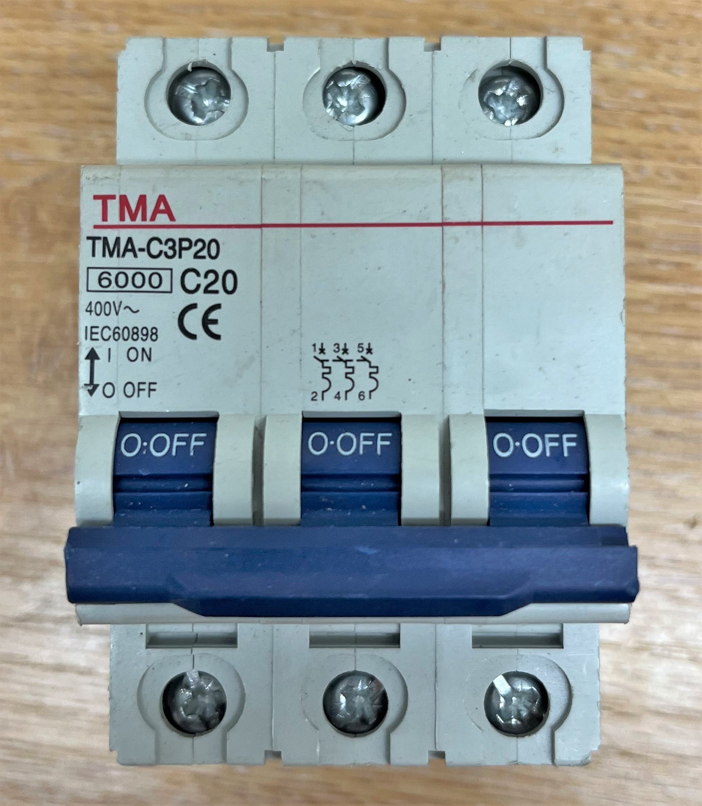 TMA TMA-C3P20 6000 400V C20 IEC60898 TRIPLE POLE