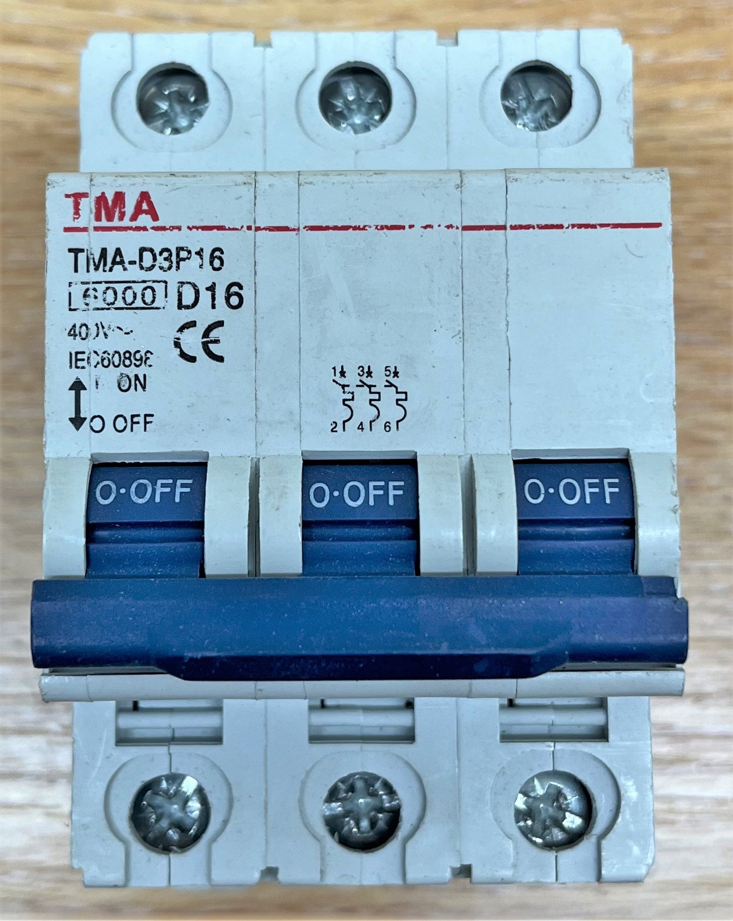 TMA TMA-D3P16 6000 400V D16 IEC60898 TRIPLE POLE
